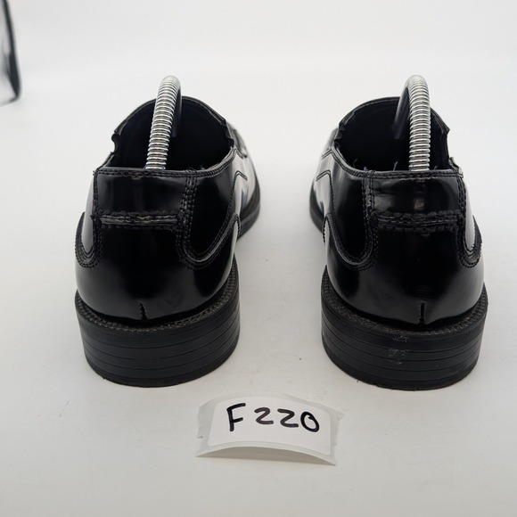 Bacco Bucci Studio Mens Black Leather Square Toe Slip On Loafer Dress Shoes 11.5 - Picture 8 of 14